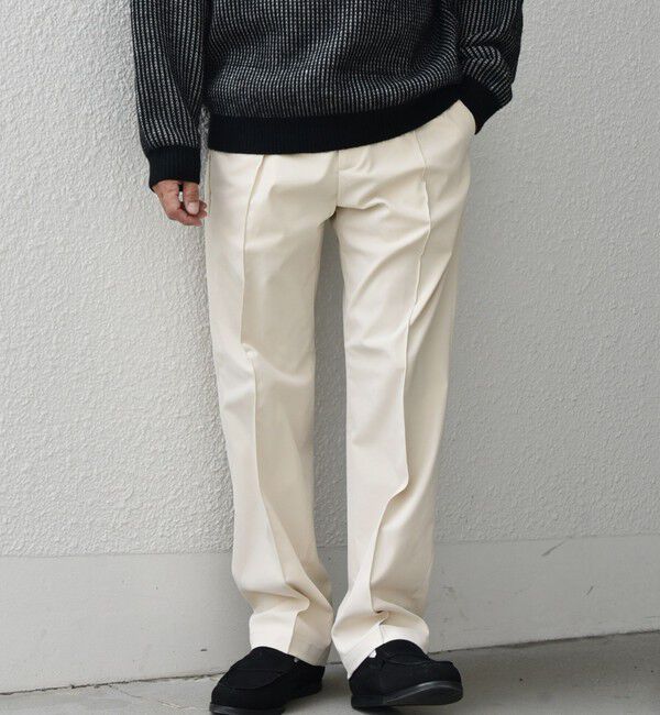 SHIPS any「SHIPS any: 〈洗濯機可能〉センタークリース ステッチ セミワイド イージー チノパンツ◇」|チノ|