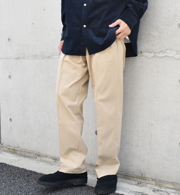 SHIPS any「SHIPS any: 〈洗濯機可能〉センタークリース ステッチ セミワイド イージー チノパンツ◇」|チノ|