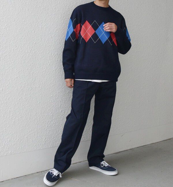 SHIPS any「SHIPS any: 〈洗濯機可能〉センタークリース ステッチ セミワイド イージー チノパンツ◇」|チノ|