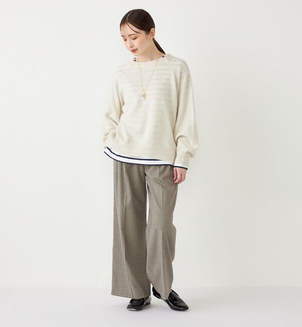 SHIPS Colors 「SHIPS Colors:フォックス アンゴラ ミックス クルーネック ニット」|ニット・セーター|