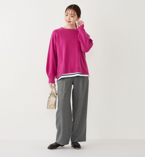 SHIPS Colors 「SHIPS Colors:フォックス アンゴラ ミックス クルーネック ニット」|ニット・セーター|