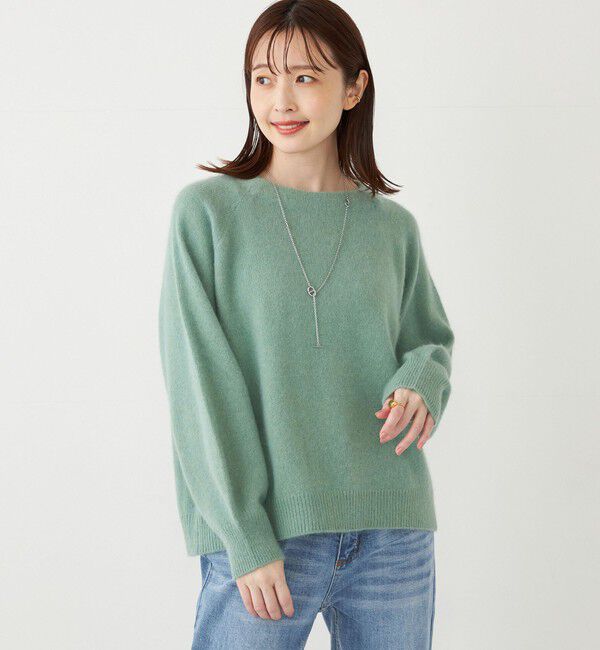 SHIPS Colors 「SHIPS Colors:フォックス アンゴラ ミックス クルーネック ニット」|ニット・セーター|