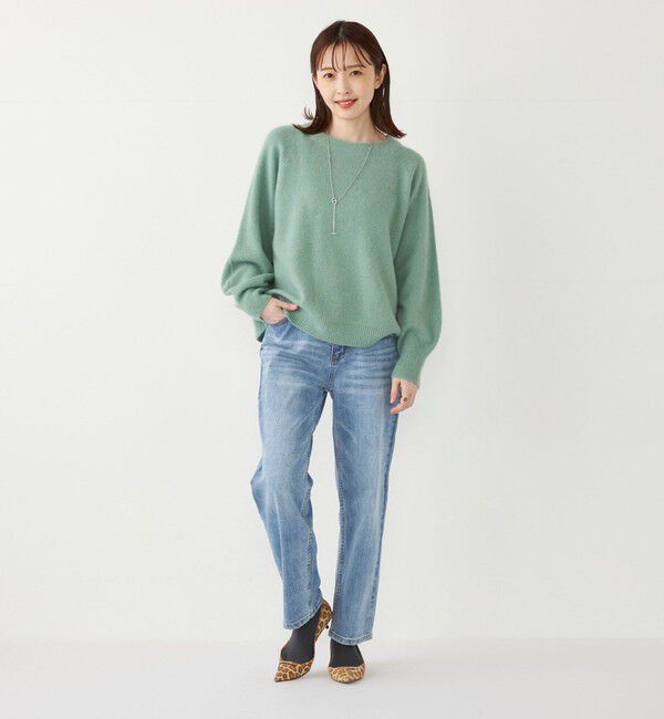 SHIPS Colors 「SHIPS Colors:フォックス アンゴラ ミックス クルーネック ニット」|ニット・セーター|