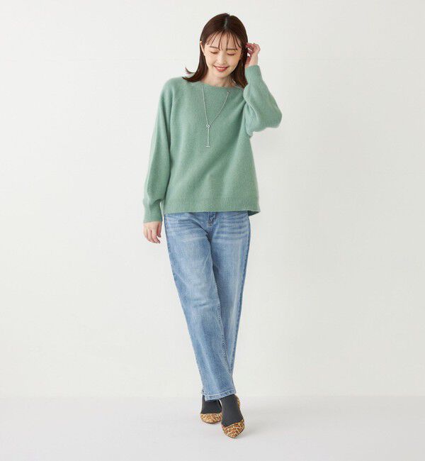 SHIPS Colors 「SHIPS Colors:フォックス アンゴラ ミックス クルーネック ニット」|ニット・セーター|