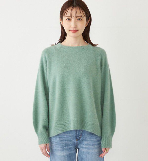 SHIPS Colors 「SHIPS Colors:フォックス アンゴラ ミックス クルーネック ニット」|ニット・セーター|