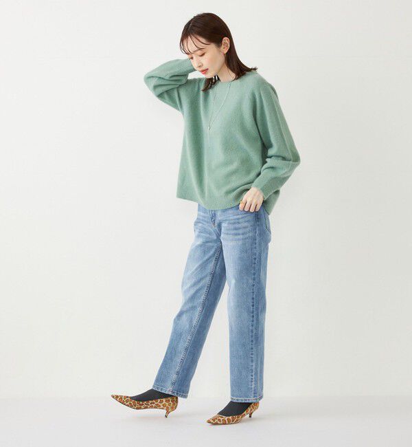 SHIPS Colors 「SHIPS Colors:フォックス アンゴラ ミックス クルーネック ニット」|ニット・セーター|