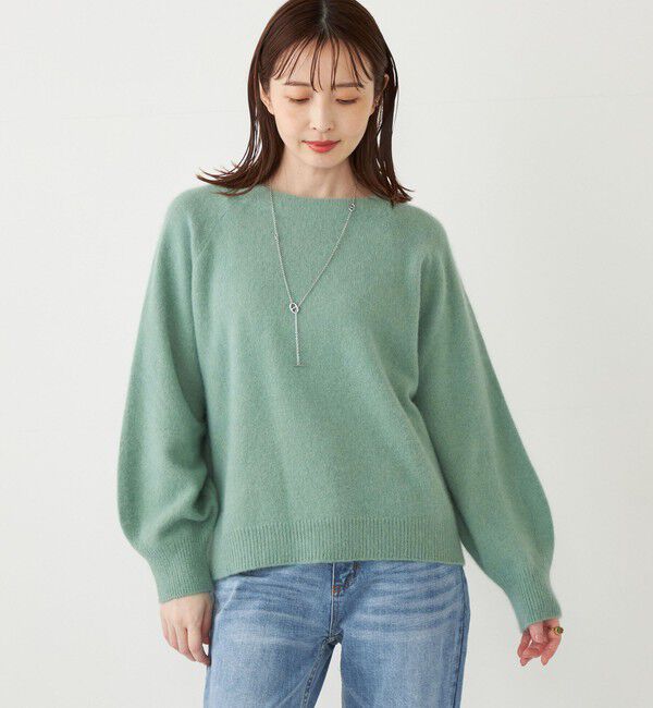 SHIPS Colors 「SHIPS Colors:フォックス アンゴラ ミックス クルーネック ニット」|ニット・セーター|