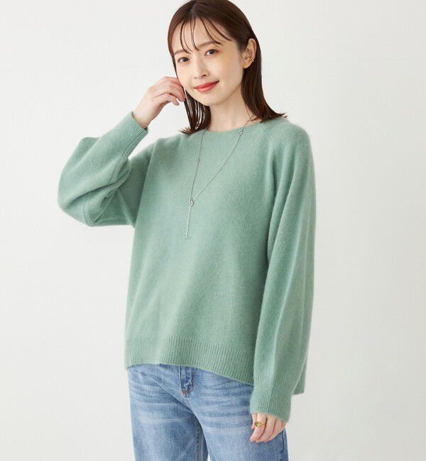 SHIPS Colors 「SHIPS Colors:フォックス アンゴラ ミックス クルーネック ニット」|ニット・セーター|