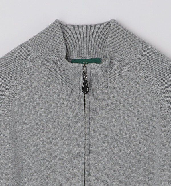 SHIPS「ALANPAINE: 12ゲージ ウール/コットン ファネルネック ジップアップ ニット」|ニット・セーター|