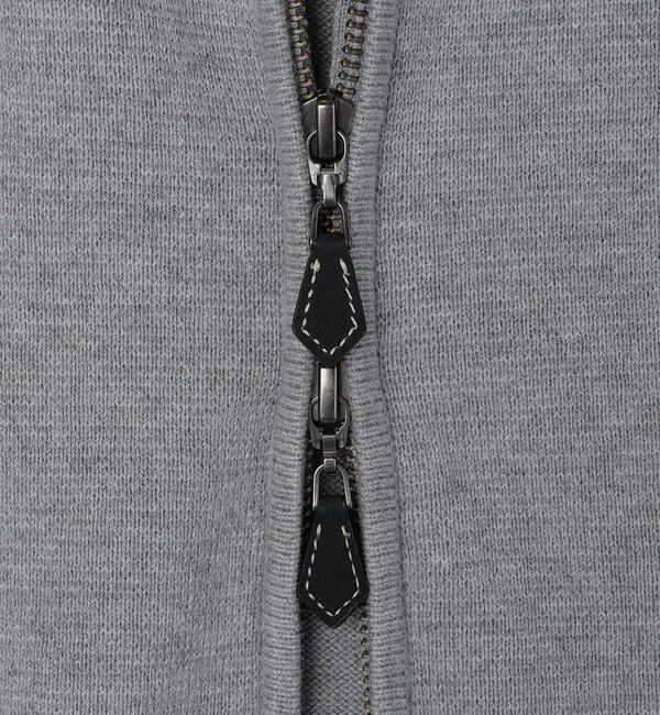 SHIPS「ALANPAINE: 12ゲージ ウール/コットン ファネルネック ジップアップ ニット」|ニット・セーター|