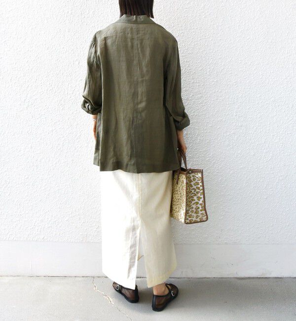 SHIPS for women「〈手洗い可能〉シアー シャイニー ウエスト ゴム ギャザー スカート」|スカート|