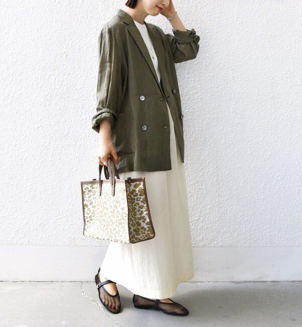 SHIPS for women「〈手洗い可能〉シアー シャイニー ウエスト ゴム ギャザー スカート」|スカート|