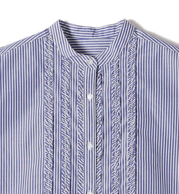 SHIPS Colors 「innowave:〈手洗い可能〉TC フロントフリル シャツ」|シャツ・ブラウス|