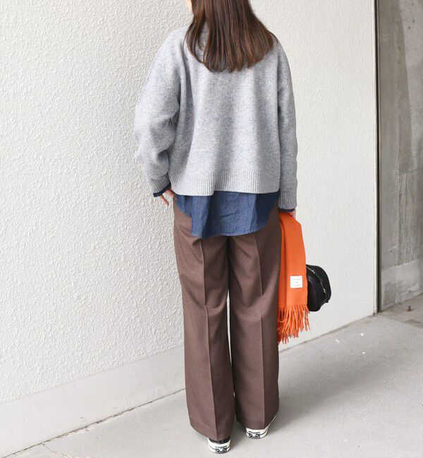 SHIPS Colors 「SHIPS Colors:〈手洗い可能〉CASHMILE(R) サドルショルダー ニット」|ニット・セーター|