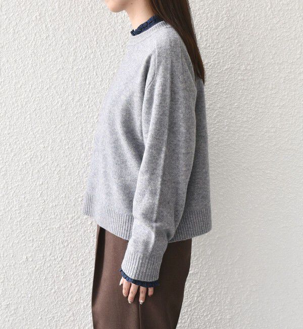 SHIPS Colors 「SHIPS Colors:〈手洗い可能〉CASHMILE(R) サドルショルダー ニット」|ニット・セーター|