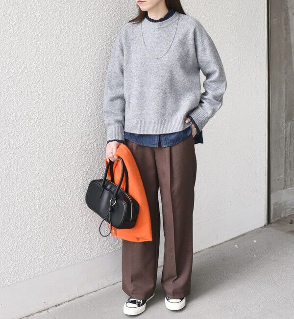 SHIPS Colors 「SHIPS Colors:〈手洗い可能〉CASHMILE(R) サドルショルダー ニット」|ニット・セーター|