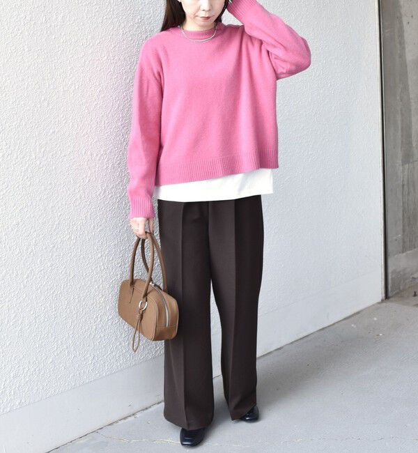 SHIPS Colors 「SHIPS Colors:〈手洗い可能〉CASHMILE(R) サドルショルダー ニット」|ニット・セーター|