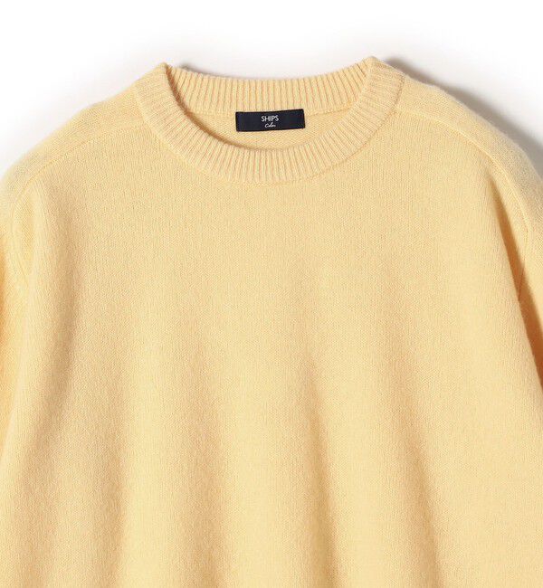 SHIPS Colors 「SHIPS Colors:〈手洗い可能〉CASHMILE(R) サドルショルダー ニット」|ニット・セーター|