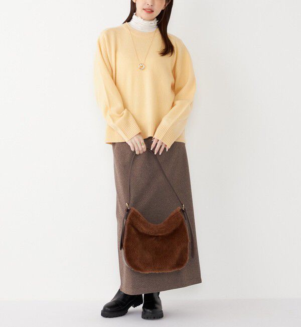 SHIPS Colors 「SHIPS Colors:〈手洗い可能〉CASHMILE(R) サドルショルダー ニット」|ニット・セーター|