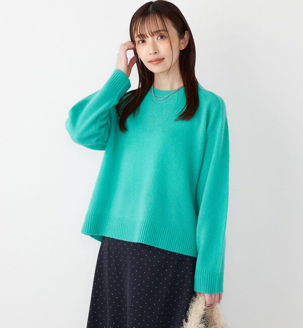 SHIPS Colors 「SHIPS Colors:〈手洗い可能〉CASHMILE(R) サドルショルダー ニット」|ニット・セーター|