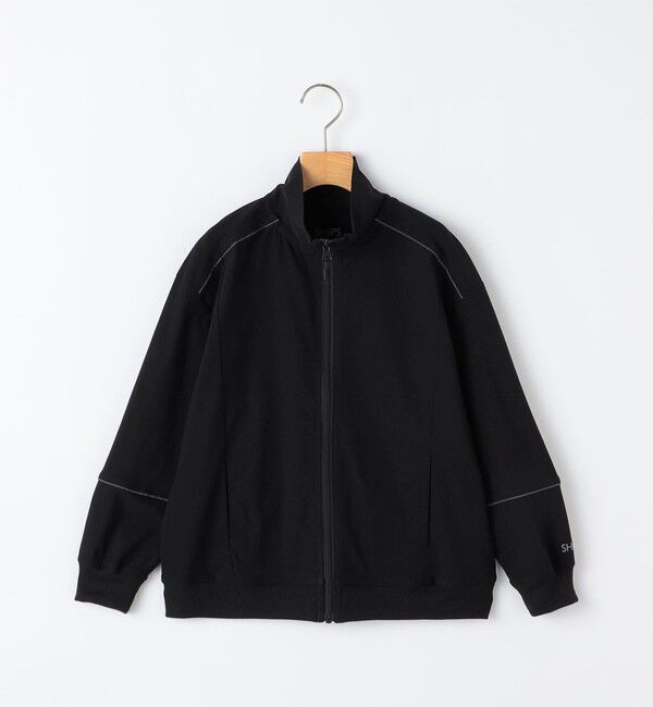 SHIPS KIDS「SHIPS KIDS:140～160cm / ライン スタンド スポーツ ブルゾン」|スウェット・ジャージ|ブラック