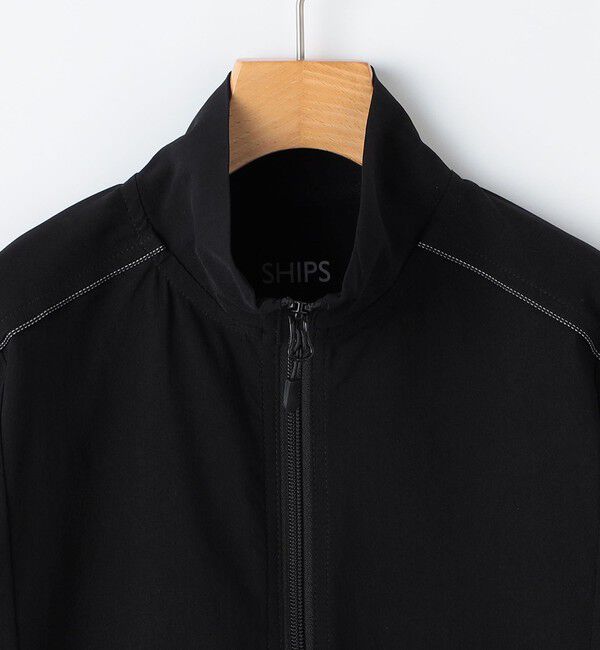 SHIPS KIDS「SHIPS KIDS:140～160cm / ライン スタンド スポーツ ブルゾン」|スウェット・ジャージ|