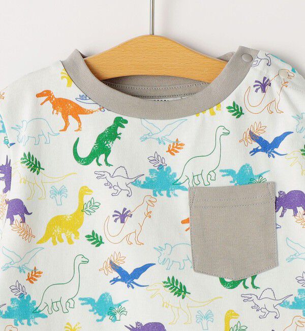 SHIPS KIDS「SHIPS KIDS:80～90cm /ダイナソー Tシャツ」|Tシャツ・カットソー|