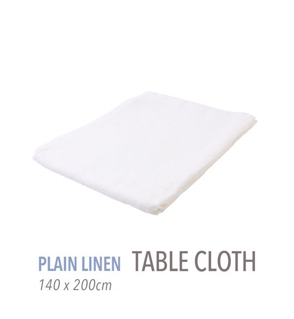 TOMORROWLAND HOME「プレーンリネン テーブルクロス（140cm X 200cm）」|食器・キッチングッズ|11 ホワイト