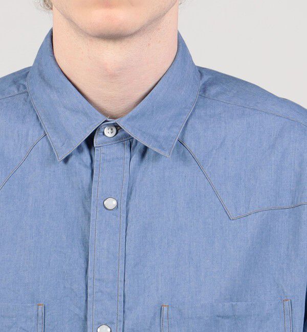 TOMORROWLAND MENS「コットンデニム ウエスタンシャツ」|シャツ・ブラウス|