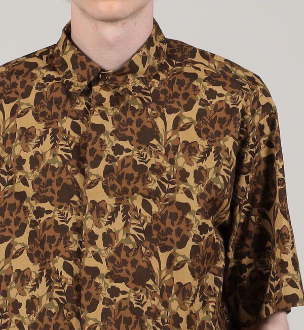 TOMORROWLAND MENS「コットン ボタニカルプリント ショートスリーブレギュラーカラーシャツ」|シャツ・ブラウス|