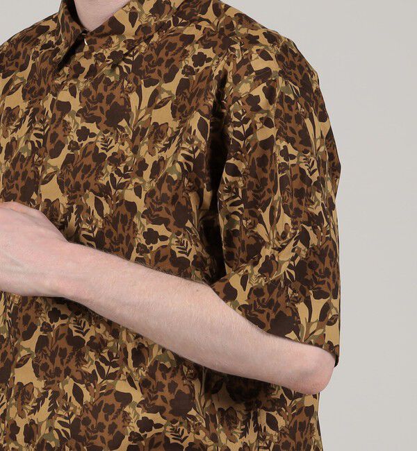 TOMORROWLAND MENS「コットン ボタニカルプリント ショートスリーブレギュラーカラーシャツ」|シャツ・ブラウス|