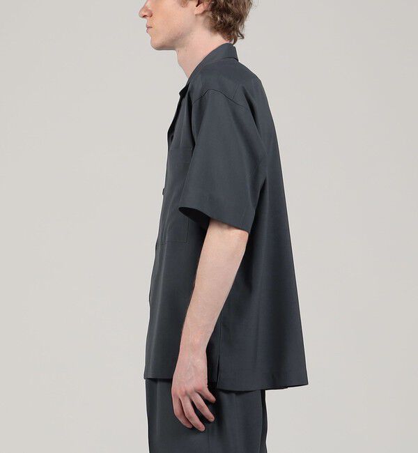 TOMORROWLAND MENS「ポリエステルウールポプリン オープンカラーシャツ」|シャツ・ブラウス|