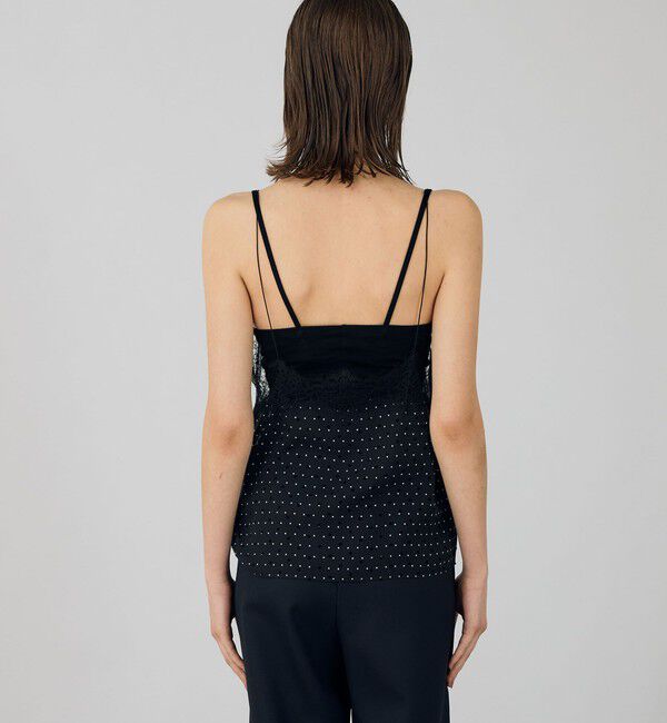 DES PRES「シルクドットプリント  キャミソール」|シャツ・ブラウス|