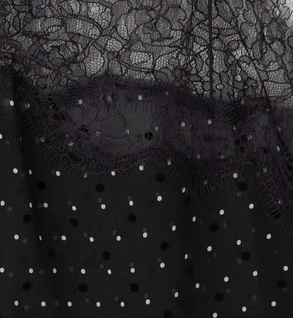 DES PRES「シルクドットプリント  キャミソール」|シャツ・ブラウス|