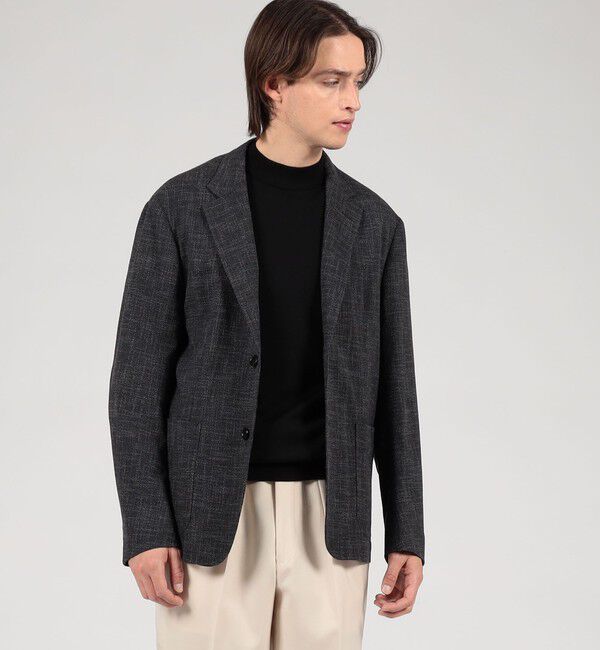 TOMORROWLAND MENS「ウールシルクナイロン シングルブレステッド 2Bジャケット CARLO BARBERA」|テーラードジャケット|