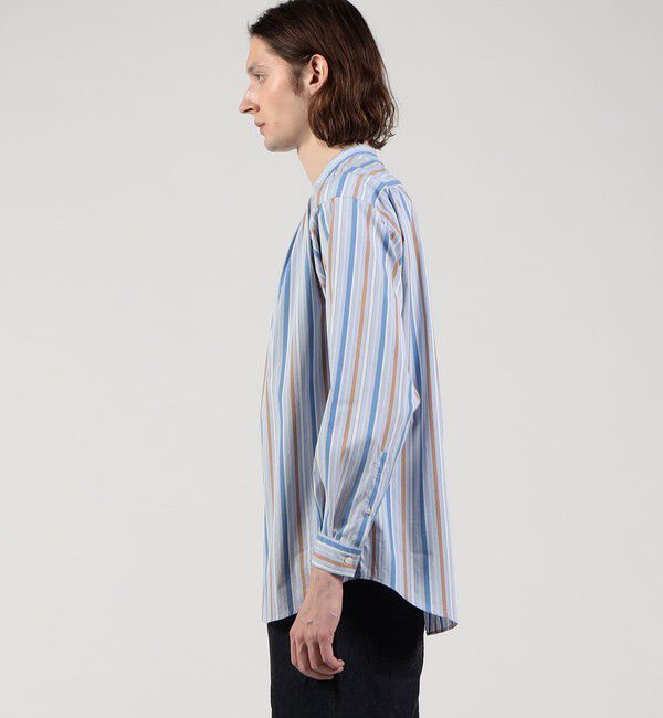 TOMORROWLAND MENS「スタンドカラープルオーバータックシャツ」|シャツ・ブラウス|