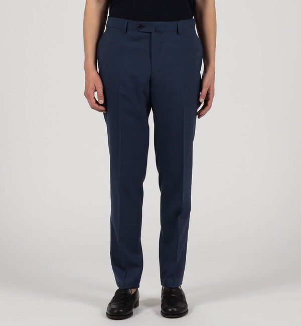 TOMORROWLAND MENS「Super120'sウールポリエステル ノープリーツスリムスラックス」|スラックス|