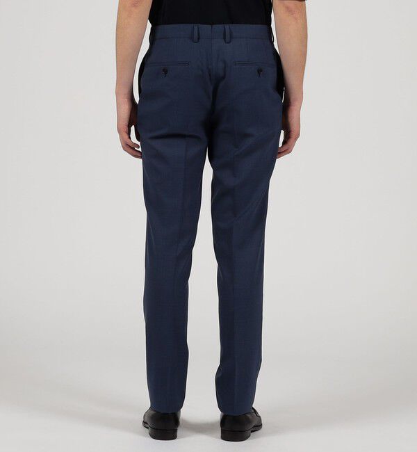 TOMORROWLAND MENS「Super120'sウールポリエステル ノープリーツスリムスラックス」|スラックス|