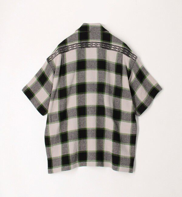 TOMORROWLAND MENS「インドコットン バスケットウィーブ ハーフスリーブシャツ」|シャツ・ブラウス|