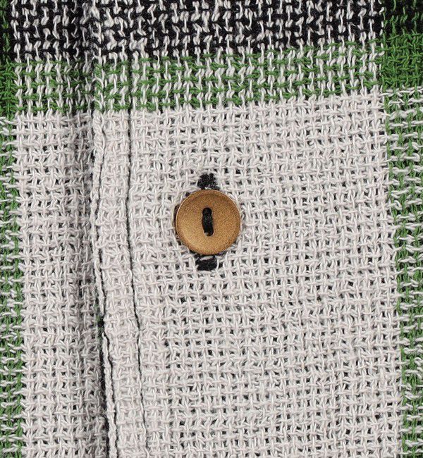 TOMORROWLAND MENS「インドコットン バスケットウィーブ ハーフスリーブシャツ」|シャツ・ブラウス|