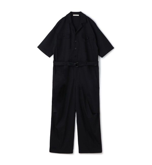 GALERIE VIE「クレープウールストレッチ ジャンプスーツ」|オールインワン|69 ネイビー