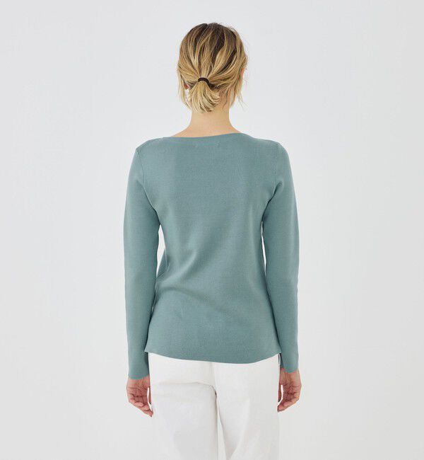 GALERIE VIE「シーアイランドコットン ボートネックプルオーバー」|ニット・セーター|