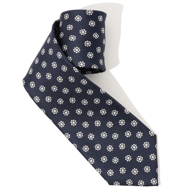 TOMORROWLAND GOODS「ERRICO FORMICOLA シルクプリント 小紋柄ネクタイ」|ネクタイ・蝶ネクタイ|18 ブラック系