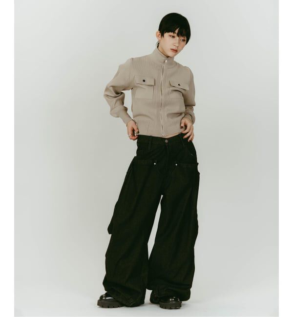 JOINT WORKS「Knuth Marf/クヌースマーフ cling drape denim pants」|デニム|