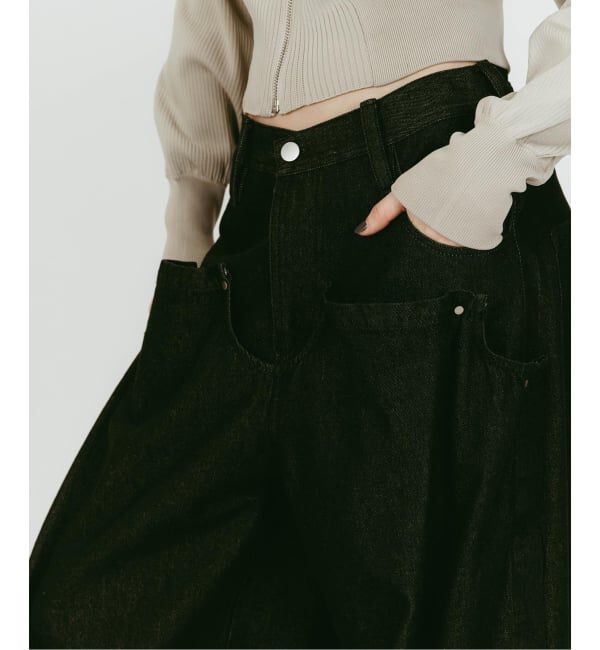 JOINT WORKS「Knuth Marf/クヌースマーフ cling drape denim pants」|デニム|