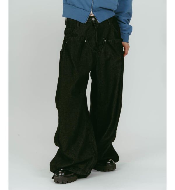 JOINT WORKS「Knuth Marf/クヌースマーフ cling drape denim pants」|デニム|