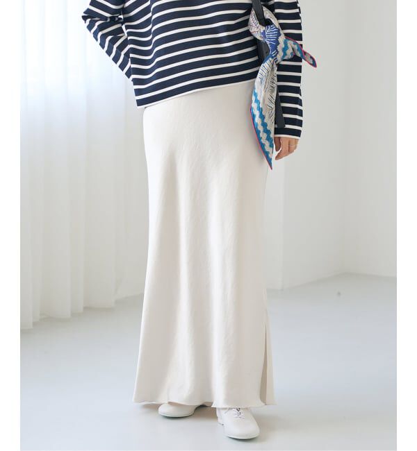 IENA「《追加10》ダブルサテンスカート」|スカート|