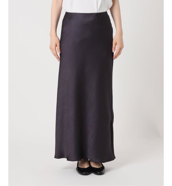 IENA「《追加10》ダブルサテンスカート」|スカート|