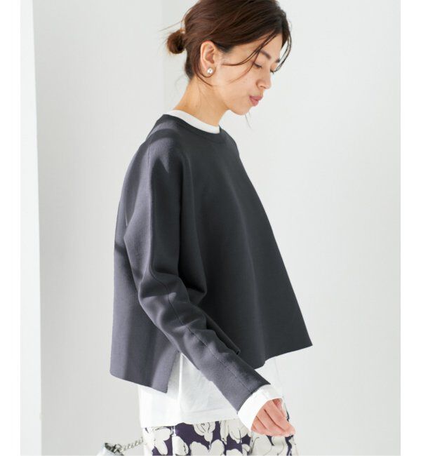 IENA「ファインコットンスムースプルオーバー」|ニット・セーター|