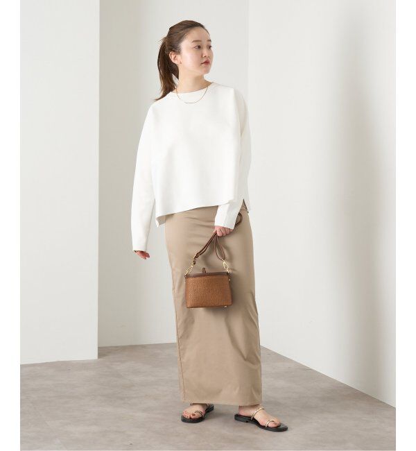 IENA「ファインコットンスムースプルオーバー」|ニット・セーター|